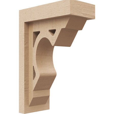 Ekena Millwork 3"W x 6"D x 9"H Classic Sheridan Rough Cedar Woodgrain TimberThane Corbel, Primed Tan CORUR03X06X09SHERCPR